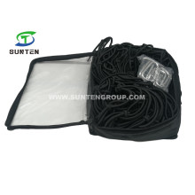 Elastic Truck/Motorcycle/Car/Bicycle Transport Bungee Luggage/Storage/Cargo Cover Netting with Plastic/Metal Hooks/Carabiner